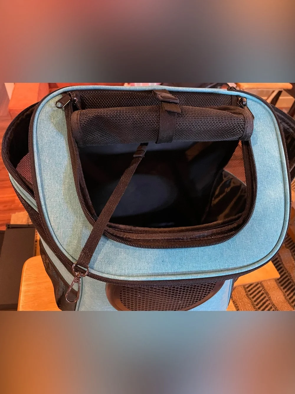 Travel Cat 'The Fat Cat' backpack | New (new) | Aqua & Black